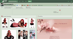 Desktop Screenshot of kickrocksbaby34.deviantart.com
