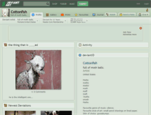 Tablet Screenshot of cottonfish.deviantart.com