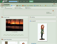 Tablet Screenshot of owls-eye.deviantart.com