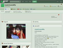 Tablet Screenshot of mysteriousoddity.deviantart.com