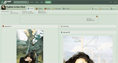 Desktop Screenshot of feather-in-the-wind.deviantart.com