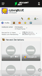 Mobile Screenshot of cyborgblue.deviantart.com