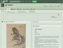 Tablet Screenshot of link-ookami.deviantart.com
