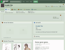 Tablet Screenshot of invader-vex.deviantart.com