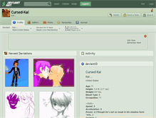 Tablet Screenshot of cursed-kai.deviantart.com