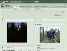 Tablet Screenshot of halvor.deviantart.com