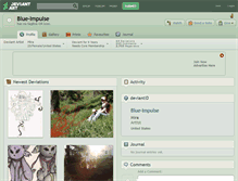Tablet Screenshot of blue-impulse.deviantart.com