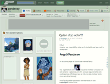 Tablet Screenshot of pandaway.deviantart.com