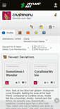 Mobile Screenshot of crushinonu.deviantart.com
