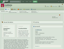 Tablet Screenshot of crushinonu.deviantart.com