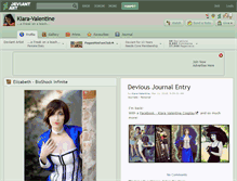 Tablet Screenshot of kiara-valentine.deviantart.com