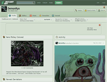 Tablet Screenshot of demonryo.deviantart.com