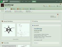 Tablet Screenshot of haroldthesage.deviantart.com
