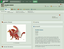 Tablet Screenshot of anubis-totem.deviantart.com