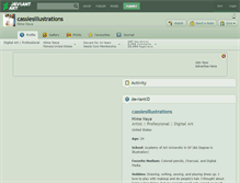 Tablet Screenshot of cassiesillustrations.deviantart.com