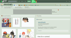Desktop Screenshot of akatsukifangirls.deviantart.com