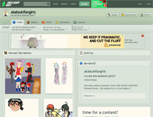 Tablet Screenshot of akatsukifangirls.deviantart.com