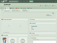 Tablet Screenshot of feedee-girl.deviantart.com