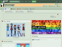 Tablet Screenshot of keikouumegaki.deviantart.com