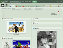 Tablet Screenshot of o-o-p.deviantart.com