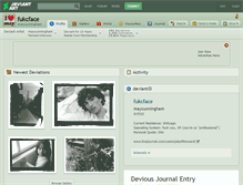 Tablet Screenshot of fukcface.deviantart.com