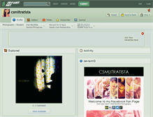 Tablet Screenshot of csmlitratista.deviantart.com