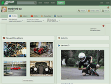 Tablet Screenshot of medvjed-cz.deviantart.com