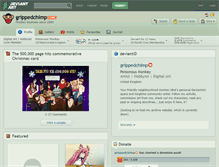 Tablet Screenshot of grippedchimp.deviantart.com
