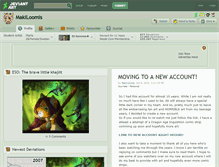 Tablet Screenshot of makiloomis.deviantart.com