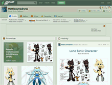 Tablet Screenshot of matticusmadness.deviantart.com