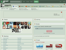 Tablet Screenshot of peppe3d.deviantart.com