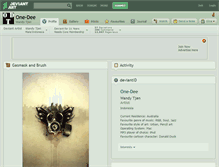 Tablet Screenshot of one-dee.deviantart.com