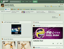 Tablet Screenshot of gachy-celta.deviantart.com