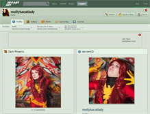 Tablet Screenshot of mollyisacatlady.deviantart.com
