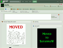 Tablet Screenshot of abellia.deviantart.com