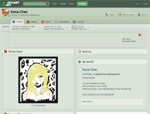 Tablet Screenshot of kona-chan.deviantart.com