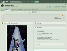 Tablet Screenshot of mybeast-boy.deviantart.com