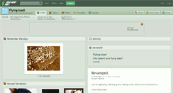 Desktop Screenshot of flying-toast.deviantart.com