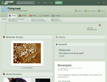 Tablet Screenshot of flying-toast.deviantart.com