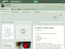 Tablet Screenshot of duo7700.deviantart.com