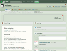 Tablet Screenshot of mizsweet.deviantart.com