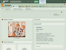 Tablet Screenshot of docdoom.deviantart.com