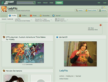 Tablet Screenshot of ladyfitz.deviantart.com