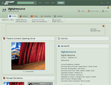 Tablet Screenshot of digitalresource.deviantart.com