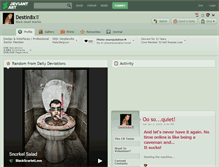 Tablet Screenshot of destin8x.deviantart.com