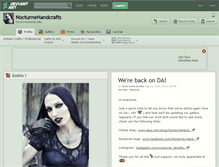 Tablet Screenshot of nocturnehandcrafts.deviantart.com