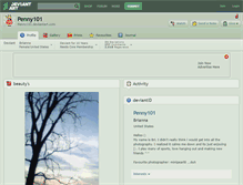 Tablet Screenshot of penny101.deviantart.com