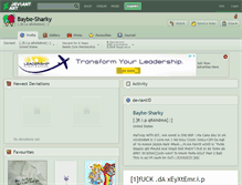 Tablet Screenshot of baybe-sharky.deviantart.com