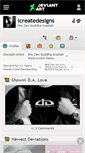 Mobile Screenshot of icreatedesigns.deviantart.com