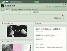 Tablet Screenshot of icreatedesigns.deviantart.com